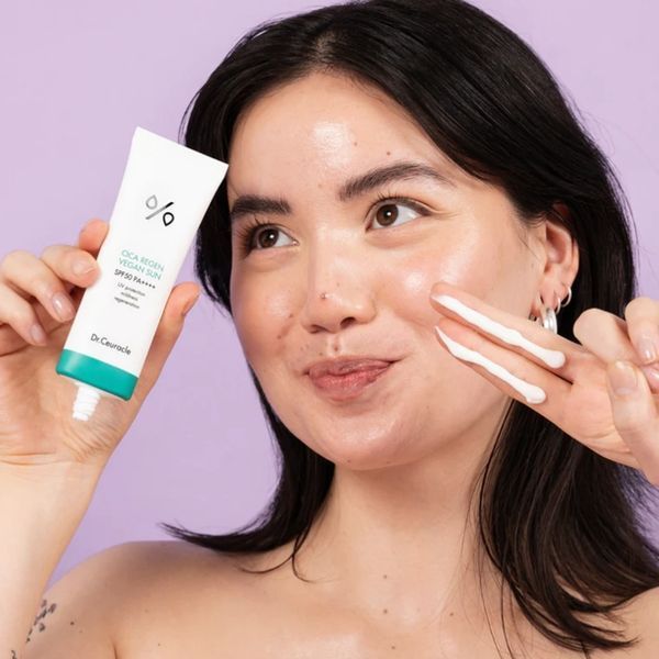 Набір сонцезахисних кремів для обличчя Dr.Ceuracle Cica Regen Vegan Sun Duo Set SPF 50+ PA+++ з центелою 2 в 1 8806133615720 фото