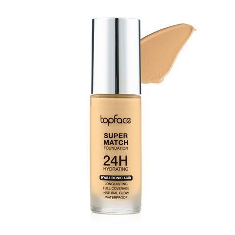 Тональний крем TopFace Super Match 24H Foundation, 007 - Warm Almond, 30 мл 8681217253162 фото
