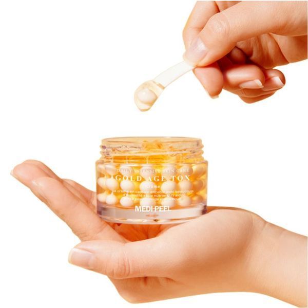 Антивозрастной ночной крем Medi-Peel Gold Age Tox Cream с питательными капсулами 50 мл 8809409347127 фото