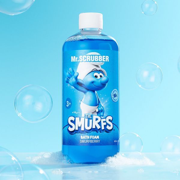 Піна для ванни Mr.SCRUBBER The Smurfs Smurfberry Bath Foam для дітей 400 мл 4823109705159 фото