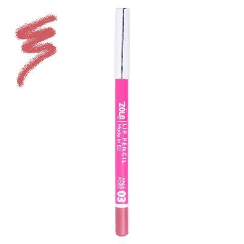 Олівець для губ ZOLA Lip Pencil 03 Pale Rose 4820227161874 фото