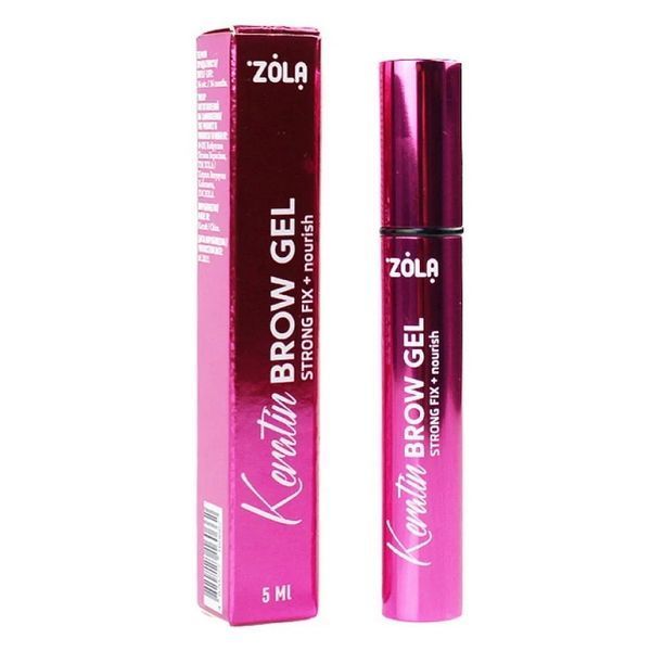 Гель для бровей ZOLA Keratin Brow Gel Strong Fix+Nourish 5 мл 4820227160662 фото