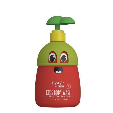 Гель для купания с ароматом личика и арбуза Crazy for Kids Washing Gel Lychee & Watermelon HiSkin, 500 мл 5905359804987 фото