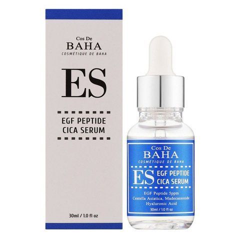 Успокаивающая сыворотка для лица Cos De Baha ES EGF Peptide Cica Serum, 30 мл 8809240319185 фото