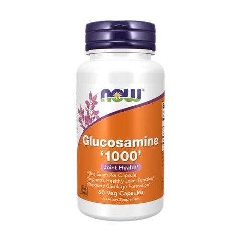 Глюкозамин, Glucosamine, Now Foods, 1000 мг, 60 капсул 733739032379 фото