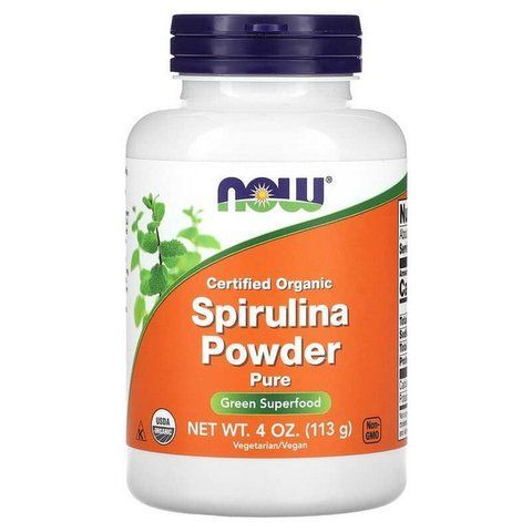 Спирулина порошок NOW Foods Org Spirulina Powder, 113 г 733739026903 фото