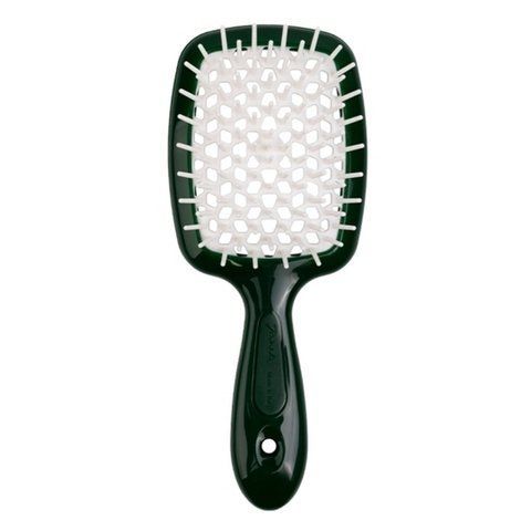 Щетка для волос Janeke Superbrush Small зеленая с белым 8006060663782 фото