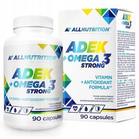 Пищевая добавка "Витамины АДЕК и Омега 3" Allnutrition Vitamin ADEK + Omega 3 Strong, 90 капсул 5902837737089 фото