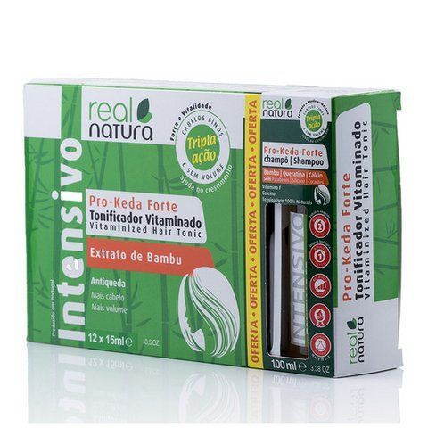 Набір від випадіння і для росту волосся Real Natura Vitaminado Pro-Keda Forte, 12х15 мл 5600493404498 фото