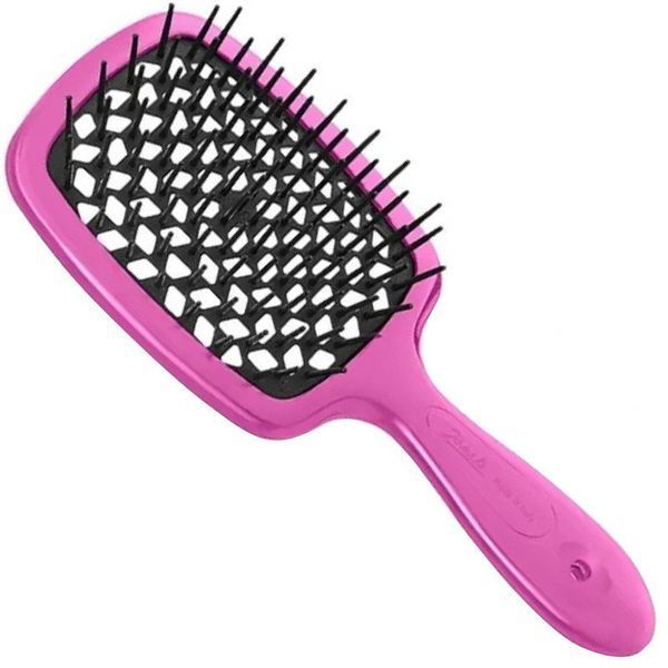 Щетка для волос Janeke Superbrush Small розово-черная 8006060657934 фото
