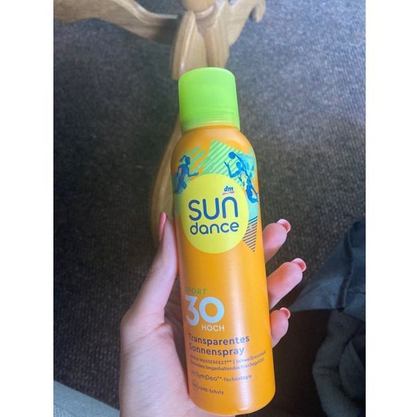 Солнцезащитный спрей для тела DM Sundance Sport SPF50 Transparents Sonnenspray, 200 мл 4066447787337 фото
